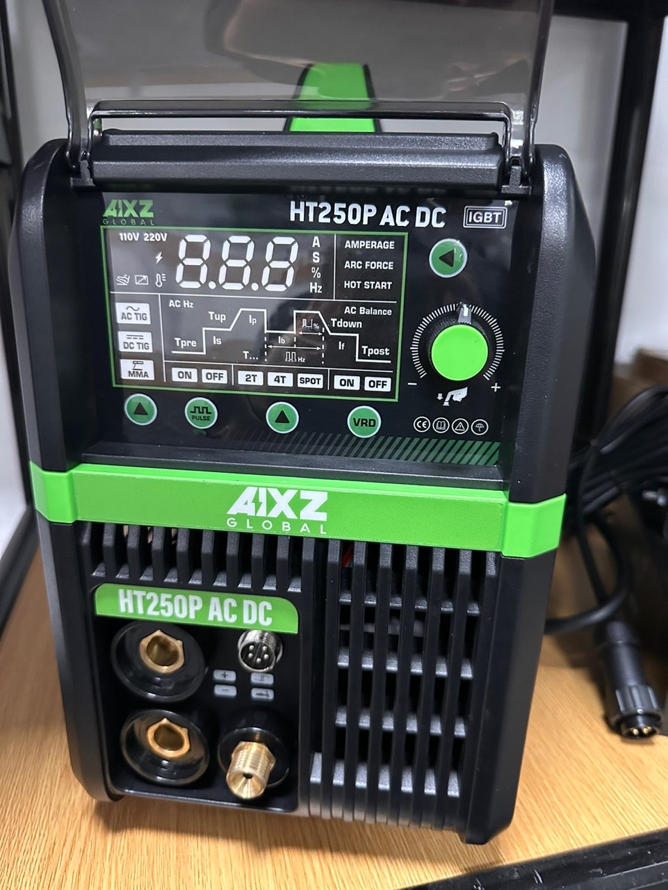 TIG250ACDC PULSE LCD IGBT Inve - đánh giá và giá Tig Welder Machine