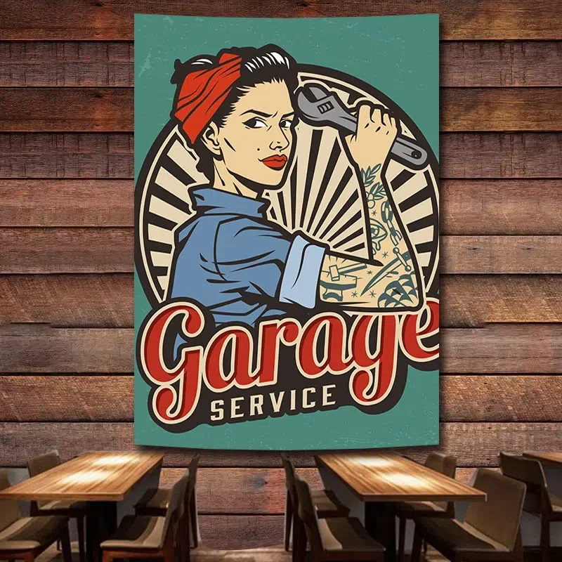 GARAGE SERVICE Vintage Car Rep - đánh giá và giá Auto Repair Shop Banners