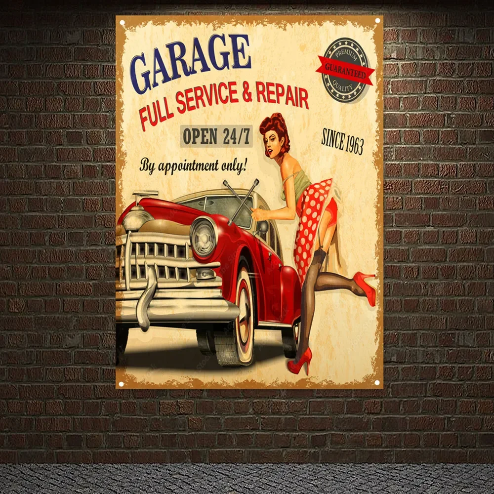 Vintage CAR Full SERVICE & REP - đánh giá và giá Auto Repair Shop Banners