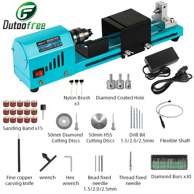 1 Bộ Mini 150W Gỗ Tiện Máy Tốc - đánh giá và giá Brake Drum Lathe